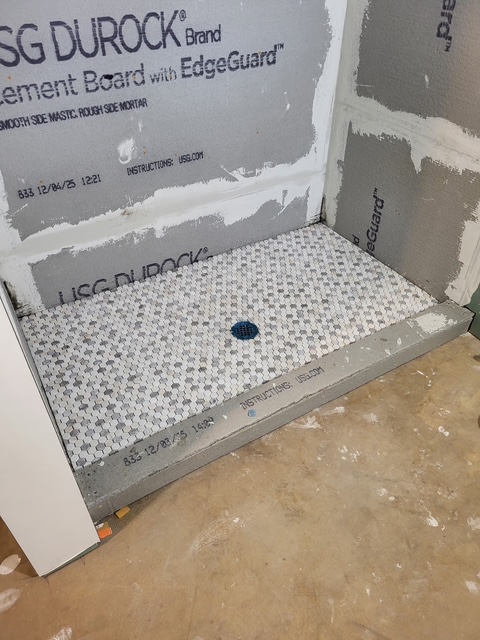New Shower in Basement
