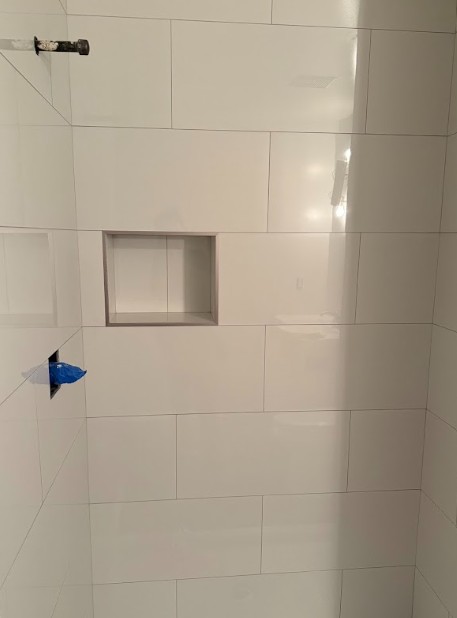 new tile shower